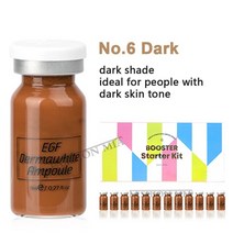 BB크림 비비크림 커버력좋은 8ml 골드 앰플 세럼 12pcs bb 스타터 키트 더마화이트 믹스 세럼 add 파운데이션 나이아신아마이드 for whitening, 12개 파운데이션 6
