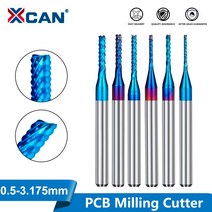 pcb 금속 절단 가공XCAN-카바이드 옥수수 엔드밀 0.5-3.175mm 생크 PCB 밀링 커터 나노 블루 코팅 CNC 커, 14 1.4mm
