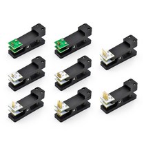 악어 테스트 클립 2.54mm 간격 스탠드 PCB 클램프 고정 장치 프로브 pogo pin 다운로드 프로그램 굽기 3P 4P 5P 6P 7P 8P 9P 10P, [14] 8P double