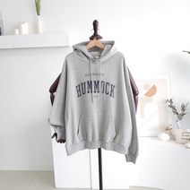 [메이룸] 기모허먹후드 레터링 프린트 후드티셔츠