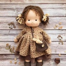 무속성솜인형 15cm 20cm 귀여운 솜인형 옷 미니 Waldorf 귀여운 봉제 인형 소녀 네이티브 에나멜 인형 아, 10 09