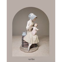 [앤틱/M] 야드로 우유 먹이려는 엄마와 아기 Feeding Her Daughter 5140 오리지널 박스 포함, 확인하였습니다.