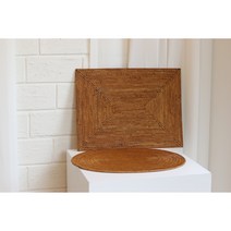 발리 라탄 테이블매트 식탁매트, 직사각형