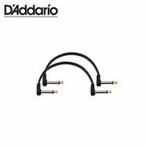 [심로악기] 공식수입정품 다다리오(daddario) 15CM PW-FPRR-206OS 플랫 패치 케이블 악기용 케이블 FLAT PATCH CABLE, 2개(개당 25000원)
