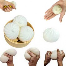 [이서지니]실물크기 귀엽고 앙증맞은 말랑 모찌 만두말랑이 오감발달 촉감놀이 sns 핫템 집중력향상 스트레스해소, 상세페이지 참조
