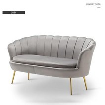 원룸쇼파 일인소파 작은쇼파 접이식 더블 꽃잎 모양의 대형 소파 북유럽 간단한 현대 거실 안락 의자 라이트 럭셔리 의류 매장 미용실 레저, Gray+2 좌석