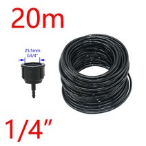 분수호스 농업용 고무 호스 10m-30m 급수 정원 3/5mm 4/7mm 8/11mm PVC 드립 관개 튜브 스프링클러 온실 시스템 9523EA27, 03 1I4 x 20m