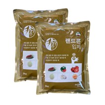 농사친구 랜드콘 JS 입제 3KG 2개 미생물 발근제+ 농사친구 전용장갑 세트, 6KG, 3000g