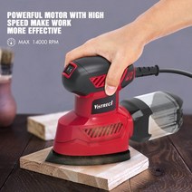 원형샌딩기 전동 샌딩 페이퍼 광택 소형 전기 샌더 14000rpm 20pcs 파이프, 우리를