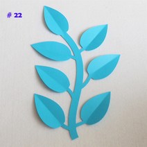 자이언트 플라워 인공 잎 배경 거대한 종이 정글 사파리 웨딩 파티 장식 베이비 샤워 화환 큰 포도 나무, 22 No 22_04 20CM