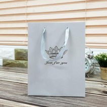 ABM 저스트포유 쇼핑백 그레이 (중) 쇼핑백/에코백/종이봉투/종이백/선물쇼핑백