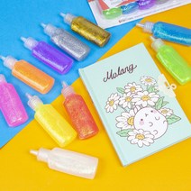 몰랑이 반짝이풀 10색 세트 DIY 꾸미기 어린이만들기