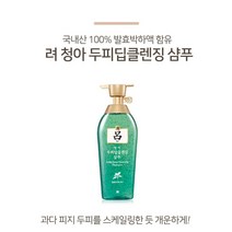 [ 조 은 마 켓 ] 두 피 정 화 피 지 케 어 딥 클 렌 징 려 청 아 두 피 딥 클 렌 징 샴 푸 500ml, 5개