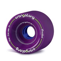 Orangatang 4 President 70mm 80a 크루징 롱보드 스케이트보드 휠 (오렌지 4개 세트)202352, Purple 83a