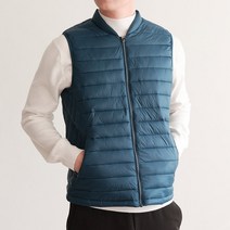 뉴클로 남성용 헨리넥 웰론 경량 패딩 조끼[SV-1706] 겨울 등산조끼