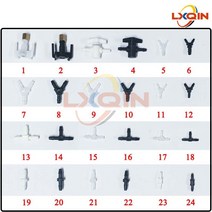 LXQIN 20pcs 에코 솔벤트/UV 잉크 호스 커넥터 Mimaki Mutoh Gongzheng Allwin 프린터 튜브 파이프 댐퍼, 06 6