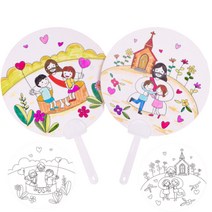 교회 유치부 예수님 부채만들기 휴대접이식 5개 돌봄교실