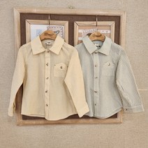 치크 23 S/S 유아 아동 키즈 토들러 남아 봄 여름 신상품! 댄디함과 캐주얼을 둘 다 잡은! 단추를 잠그면 댄디! 오픈하면 캐주얼! 남아 긴팔 스트라이프 셔츠 남방