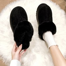 바른광 키높이 통굽 어그 슬리퍼