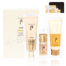 더후 공진향 진해윤 링클 선크림 기획 세트 (선물포장+쇼핑백+1ml 샘플 증정), 1개, 50ml
