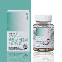 레몬밤 민들레추출물 단델리온 복합물 60정, 3개