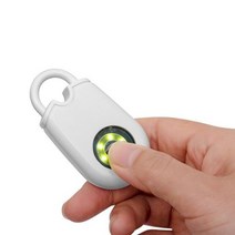 휴대용 경보기 tenvellon security 경보 보호 비상 슈퍼 여성안심귀가 호신기, 하얀색