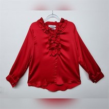 1752번.볼륨넥 블라우스.레드
