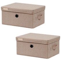 까사마루 프리미엄 공간박스 14L, 베이지, 12개