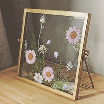 바이워리 압화액자 DIY 취미키트 청첩장액자 만들기 드라이플라워 폴꾸액자 집순이취미 만들기수업, 세트4(4인치-15*15cm)