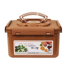 사각 진공 항아리 김치통 누름독 5.2L