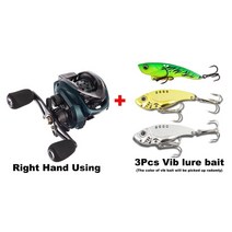 전문 10KG 드래그 파워 22lb 낚시 릴 210g 초고속 베이트 캐스팅 릴 마그네틱 브레이크 롱 캐스팅 7.2:1, Reel and lure bait1