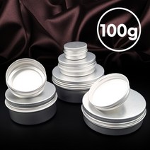 원형 틴케이스 철제 알류미늄 스텐 스크류 화장품 소품 캔들 공병, 원형 틴케이스) 100g