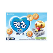롯데 인간사료 스낵바 어린이간식 칸쵸 끼리크림치즈 196g 사무실다과 홈파티, 2개