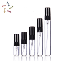 미니 심플 스프레이 2 3 5 7 10 ml 향수 공병 유리 리필 미스트 용기, 블랙5ml