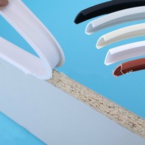 인테리어U엣지 밴딩 베니어 테두리 가구 소프트 PVC 밴드 9MM 10MM 화이트 베이지 그레이 블랙 브라운, 02 브라운_01 U_09 3mm_01 2M