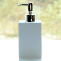 심플 디자인 욕실 디스펜서 칫솔 꽂이 비누 받침대, 1개, 디스펜서 화이트 사각