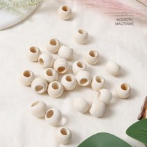마크라메 재료 우드 비즈 구슬 20mm 25mm 30mm 35mm 우드볼, 우드비즈(35mm7개)