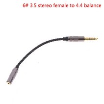 1x 오디오 케이블 2.5 수-4.4 암 밸런스드 실버 도금 코드 2.5mm/4.4mm-3.5mm 어댑터 Hifi MP3 음악 플레, 06 1pc as picture