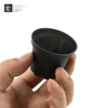 초미니 모종 포트 4.3cm 플라스틱 블랙 100개