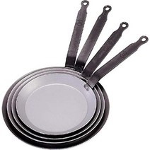 DE BUYER 크레이프 팬 30cm 스틸 그레이 30cm -23249, 직경 26cm