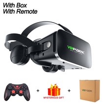 유니버설 VR 블루투스 헤드셋 헬멧 스마트 가상 현실 안경 모바일 게임 360 HD 영화 폰 3D, 08 With Box X3 Remote
