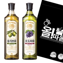 올따옴 고급유 해표 압착올리브유900 1입+포도씨유900 1입, 올따옴 해표 압착올리브유900 1입+포도씨유900 1입
