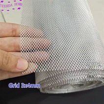 울타리 펜스 바리케이트 접이식 게이트 출입 통제 알루미늄 메쉬 전기 모기 트랩 내부 레인지 후드 필터 스, [02] grid 3x4mm, [02] 0.5x2m