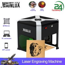 소형레이저각인기 목공 나무 레이저조각기 각인기 wainlux k4 pro 3000mw, 협력사, k6-pro, au 플러그, 1개