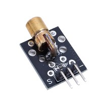 KY-008 650nm 레이저 센서 모듈 6mm 5V 5mW 적색 도트 다이오드 구리 헤드