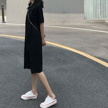 오슈 ootd 카라 브이넥 깔끔하고 단정한 데일리 원피스