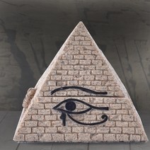 피라미드 모형 장식소품 인테리어 벽장식 수지 공예 이집트 동상 조각 사암 입상 홈 장식 장식품 수제 동상 장식 보관 상자, 12010, 10cm x 10cm x 9cm