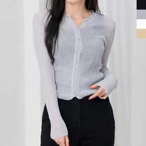 여자 린넨가디건 여성 의류 니트 가디건 린넨 여름