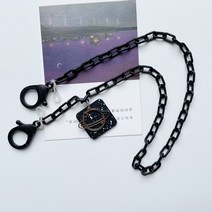 안경줄 안경걸이 소생 동일 마스크 체인 블랙 스타 안경 펜던트 아크릴 목걸이 이어폰 스트