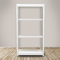 영진앵글 철제선반 경량랙 4단 무볼트 조립식 앵글 철제 선반, 1200X450, 4단(독립형), 높이2100